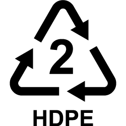 HDPE recycling symbol