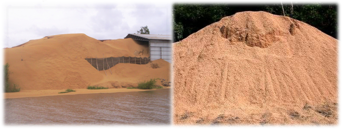 The huge amount of rice husks, if not handled, will pollute the environment and be a big waste